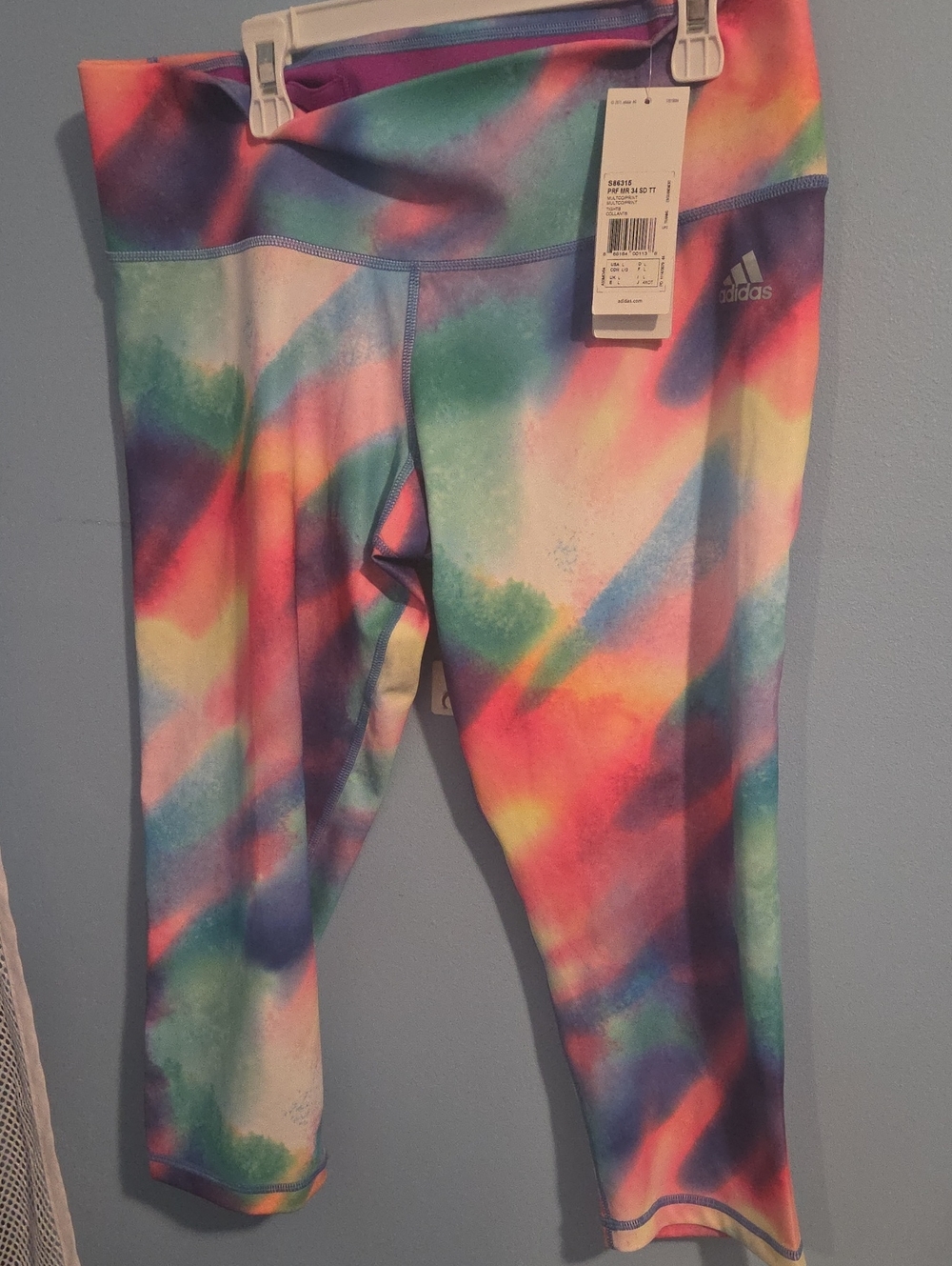Adidas Multicolor Tie-Dye Capri Leggings